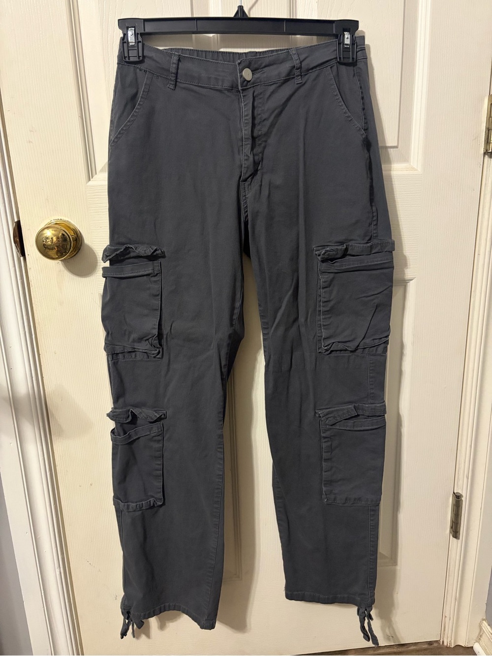 Women’s Cargo Pants - Charcoal Gray size large but fits like a medium